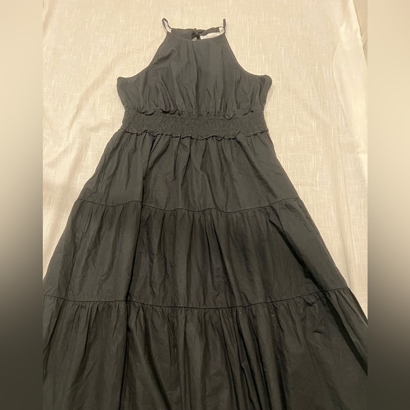 Emma & Michele Black Halter/Bow empire waist sleeveless maxi dress Sz XL - Picture 10 of 12